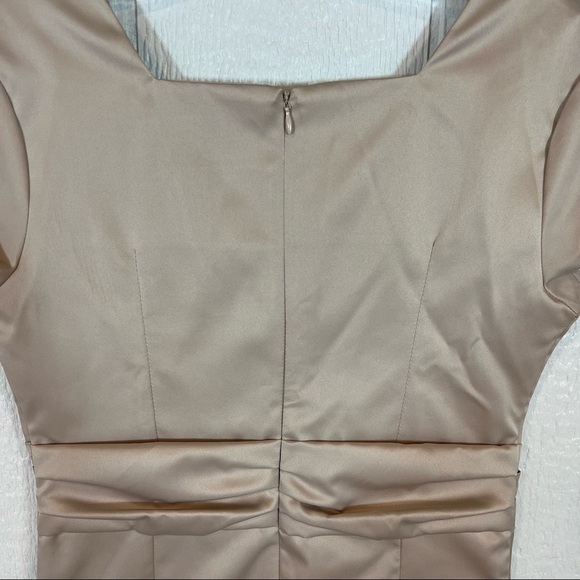 NEW Ruidiya Fashions Tan Short Sleeve Mini Dress Size 5 / 6 - Picture 5 of 9